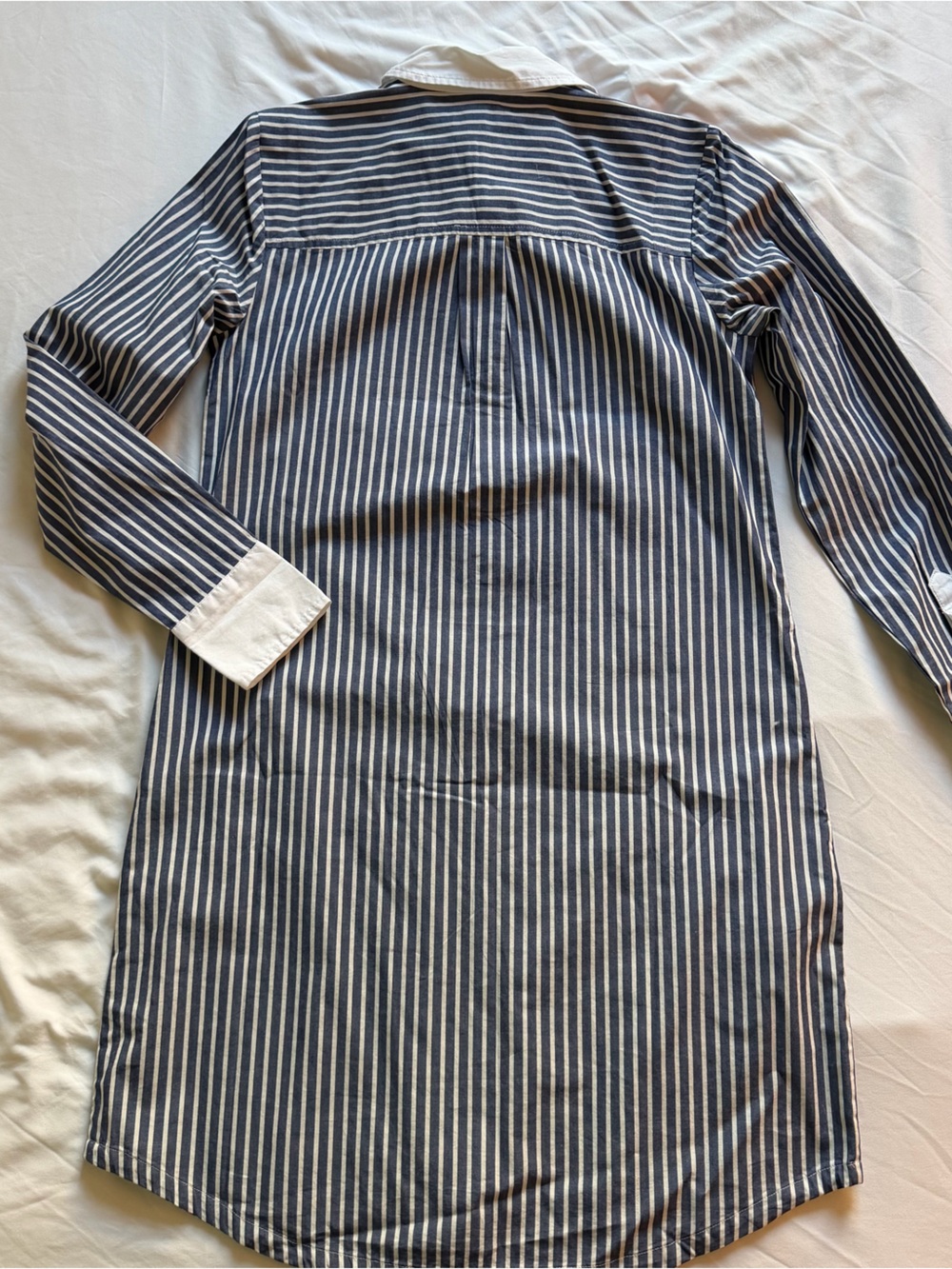J. Crew Factory Long-sleeved Striped Shirt Dress - Picture 9 of 12